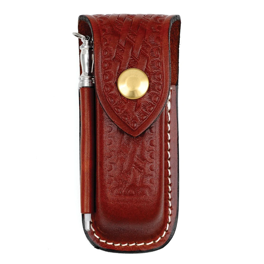 Victorinox Zermatt Large Brown Leather Pouch With Steel For Swiss Army Knives 1 Victorinox Zermatt Large Brown Leather Pouch With Steel For Swiss Army Knives