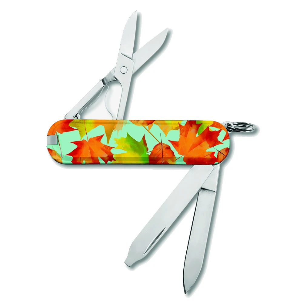 Victorinox Autumn Leaves Classic SD Designer Swiss Army Knife 2 Victorinox Autumn Leaves Classic SD Designer Swiss Army Knife - Image 2