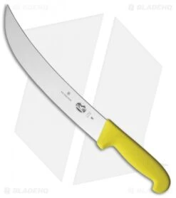 Victorinox Butcher's 10" Cimeter Kitchen Knife Yellow Fibrox VN5730825