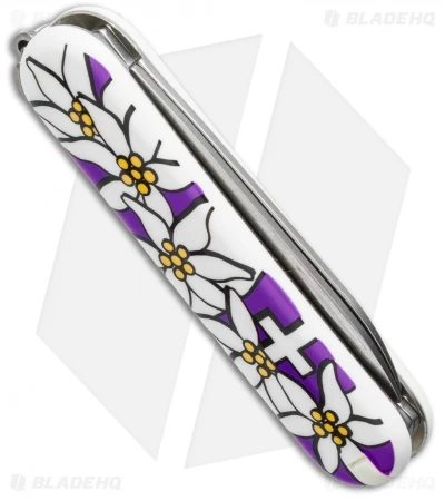 Victorinox Classic Swiss Army Knife Purple Edelweiss 54722 2 Victorinox Classic Swiss Army Knife Purple Edelweiss 54722 - Image 2