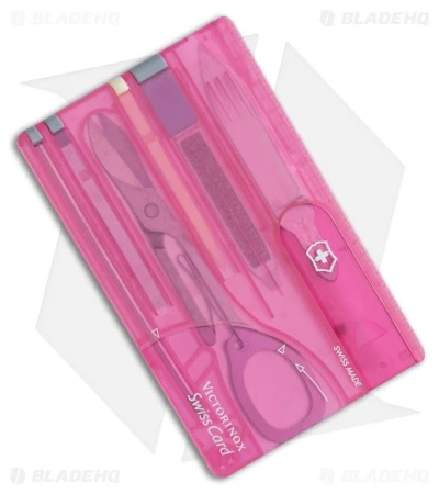 Victorinox Swiss Army Swisscard Classic Translucent Pink 53930 1 Victorinox Swiss Army Swisscard Classic Translucent Pink 53930